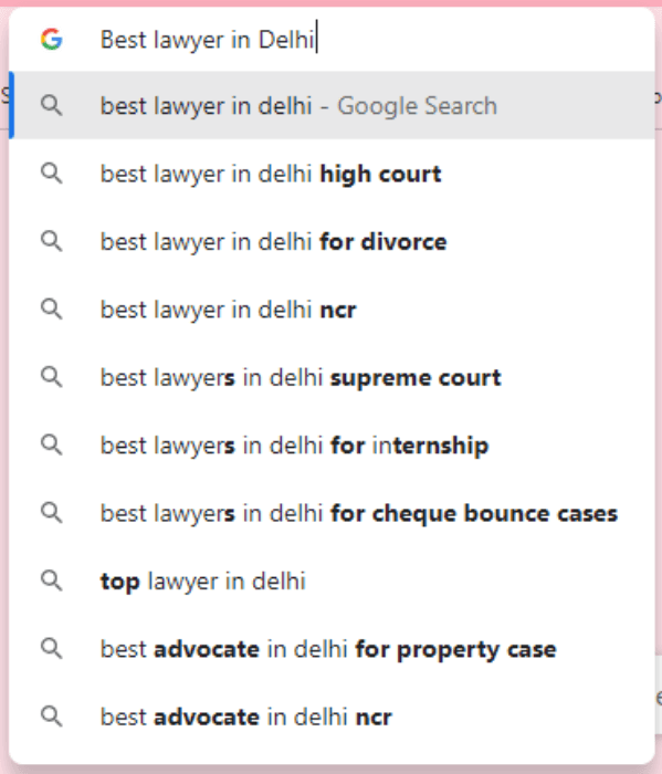 SEO for Law Firms In India